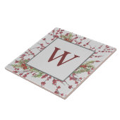 Botanische Monogram Fliese (Seite)