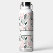 Botanische Monogramm-Blätter Trinkflasche (Rückseite)