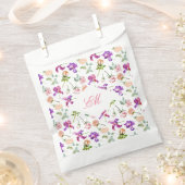 Botanische Monogramm-Hochzeit von maximalistischer Geschenktütchen (Ausgeschnitten)