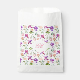 Botanische Monogramm-Hochzeit von maximalistischer Geschenktütchen