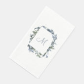 Botanische Monogramm Serviette (Ecke)
