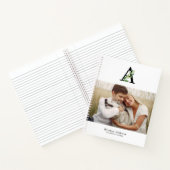 Botanische Monogrammgalerie von 4 Fotos Notizblock (Innenseite)