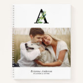 Botanische Monogrammgalerie von 4 Fotos Notizblock (Vorderseite)