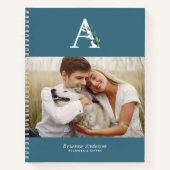 Botanische Monogrammgalerie von 4 Fotos Notizblock (Vorderseite)