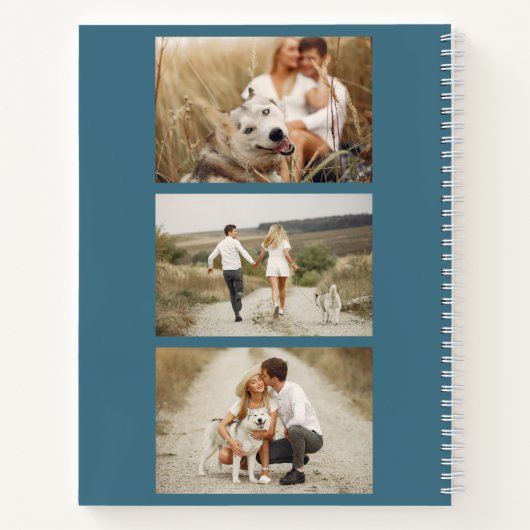 Botanische Monogrammgalerie von 4 Fotos Notizblock (Rückseite)