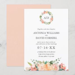 Botanische Monographie-Hochzeit des Sommers Einladung