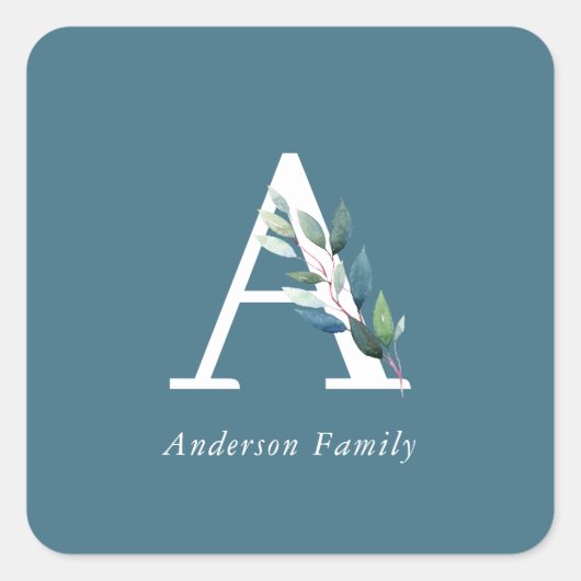 Botanische Monographie Quadratischer Aufkleber (Vorderseite)