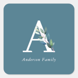 Botanische Monographie Quadratischer Aufkleber