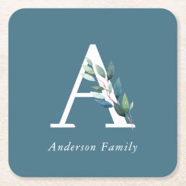 Botanische Monographie Rechteckiger Pappuntersetzer