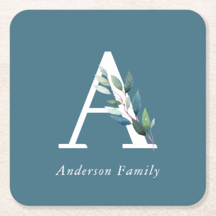 Botanische Monographie Rechteckiger Pappuntersetzer