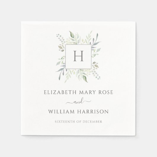 Botanische Monographie Serviette (Vorderseite)