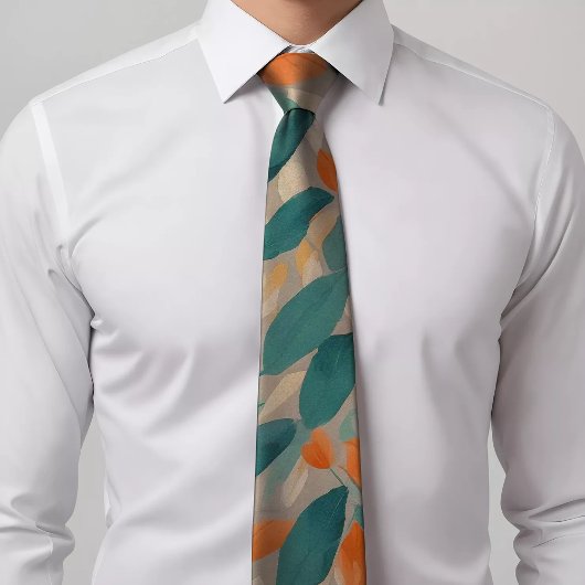 Botanische Muster-Krawatte Krawatte