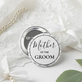 Botanische Mutter des Bräutigams Hochzeitsgesellsc Button