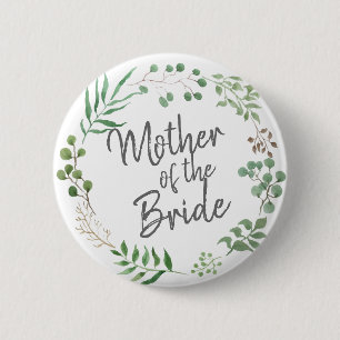 Botanische Mutter des Grün- des Blatt- der Braut Button