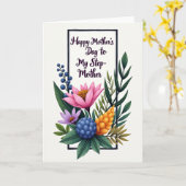 Botanische Muttertags-Karte Karte (Gelbe Blume)
