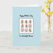 Botanische Muttertagsrahmenkarte Karte (Gelbe Blume)