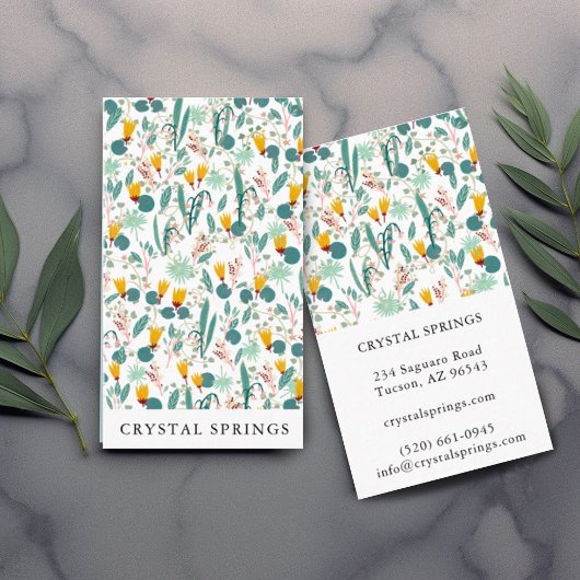 Botanische Nachtgärten Pflanze Moderne Eleganz Visitenkarte