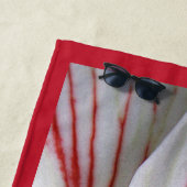 Botanische nahe hohe Foto-Amaryllis-Blume Strandtuch (Beispiel)