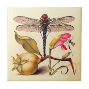 Botanische Natur der Libelle Fliese