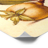 Botanische Natur der Libelle Poster (Ecke)