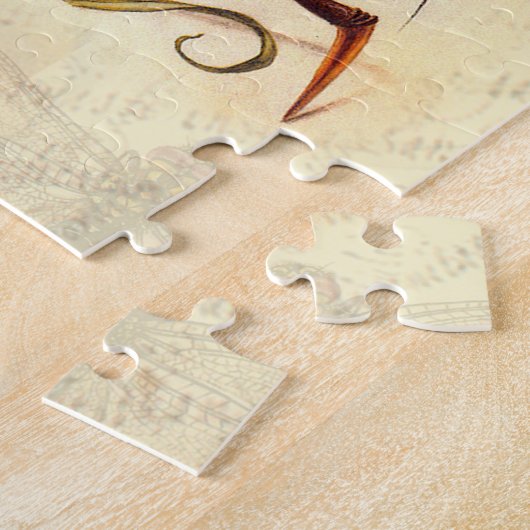 Botanische Natur der Libelle Puzzle (Seite)