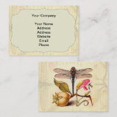 Botanische Natur der Libelle Visitenkarte (Vorne/Hinten)
