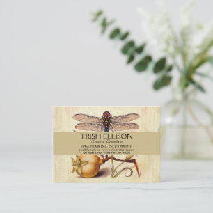 Botanische Natur der Libelle Visitenkarte