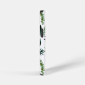 Botanische Natur in Grünblättern iPhone Hülle (Rechte Seite)