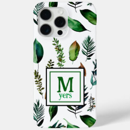 Botanische Natur in Grünblättern Personalisiert Case-Mate iPhone Hülle