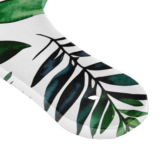 Botanische Natur in Grünblättern Personalisiert Schneidebrett (Ecke)