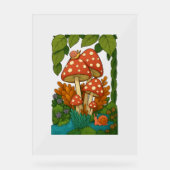 Botanische Naturkunst Acrylschild (Vorderseite)