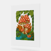 Botanische Naturkunst Acrylschild (Winkel)