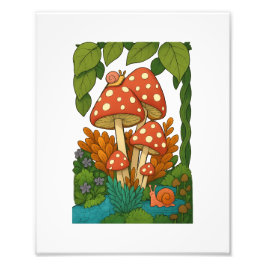 Botanische Naturkunst Fotodruck