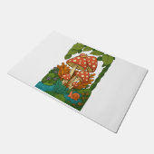 Botanische Naturkunst Fußmatte (Schrägansicht)