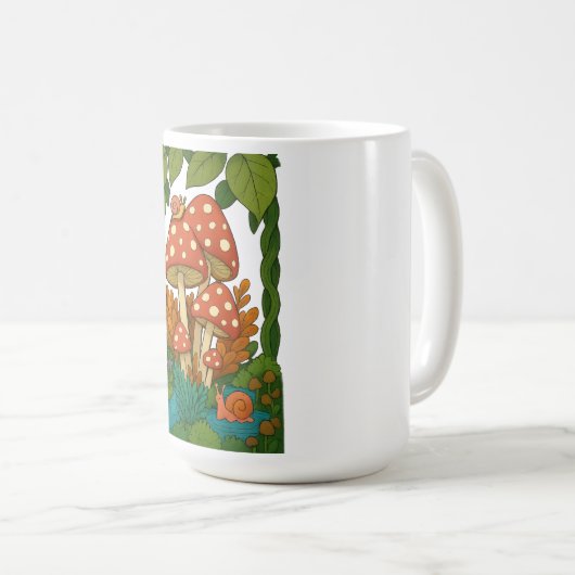 Botanische Naturkunst Kaffeetasse (VorderseiteRechts)