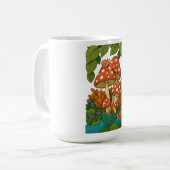 Botanische Naturkunst Kaffeetasse (Vorderseite Links)