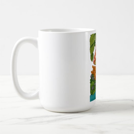 Botanische Naturkunst Kaffeetasse (Links)