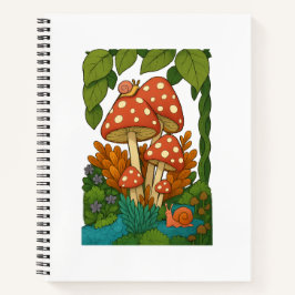 Botanische Naturkunst Notizblock