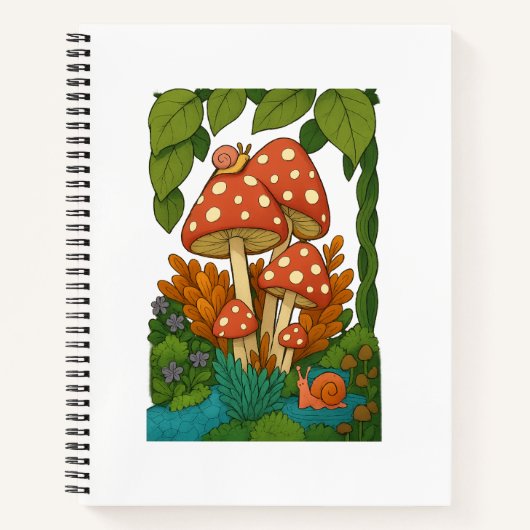 Botanische Naturkunst Notizblock (Vorderseite)