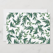 Botanische Naturwünsche Gold-Foto Feiertagskarte (Rückseite)