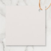 Botanische neutrale Hochzeit dank Karte Geschenkanhänger (Rückseite)