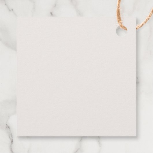 Botanische neutrale Hochzeit dank Karte Geschenkanhänger (Rückseite)