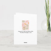 Botanische Note Card mit Citrus und Blätter Karte (Rückseite)