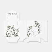 Botanische Olive Branch Blätter Italienische Hochz Geschenkschachtel (Ungefaltet)