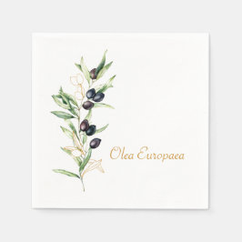 Botanische Olive Serviette