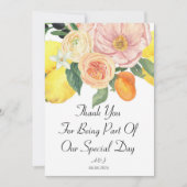 Botanische Orange Einladung (Vorderseite)