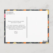 Botanische Orangen und Zitronen Abschluss Vielen D Postkarte (Rückseite)