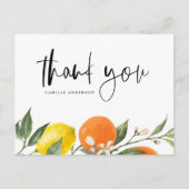 Botanische Orangen und Zitronen Abschluss Vielen D Postkarte (Vorderseite)