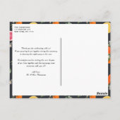 Botanische Orangen und Zitronen Hochzeit Vielen Da Postkarte (Rückseite)