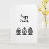 Botanische Oster-Pattern-Karte Karte (Gelbe Blume)